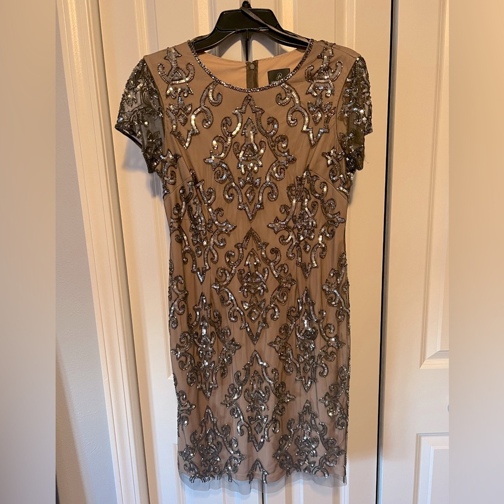 Adrianna Pappell Beaded Dress